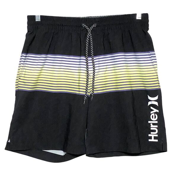 Hurley Board Shorts Lined Men M Swim Bottom Colorblock Surf Coastal Summer Beach - Picture 1 of 7
